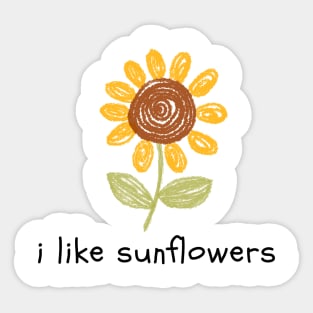 Sunflower Flora Positive School Class Board Minimalist Vintage Sticker